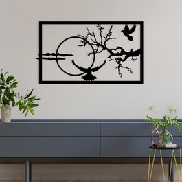 Wallity Accesorio Decorativo de Pared de Metal Negro